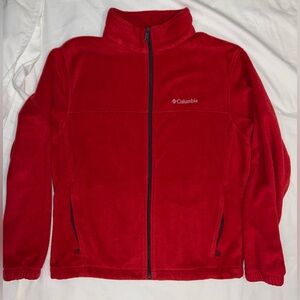 Columbia Red Granite Mountain Fleece Jacket - Men's Size L